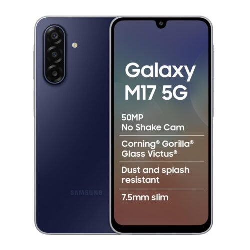 Samsung Galaxy M17 5G Mobile (Sapphire Black, 6GB RAM, 128GB Storage)