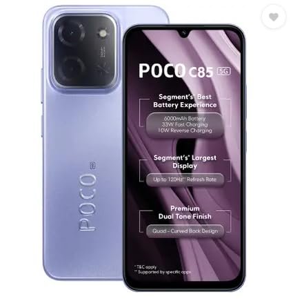 Poco C85 5G Mystic Purple 6GB RAM 128GB ROM